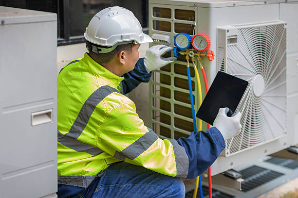 Professional Hvac Installation technician working in Foxboro, MA